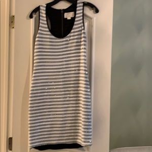 Nicole Miller black & white halter dress